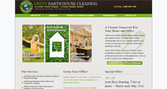 Desktop Screenshot of greenearthhousecleaning.com